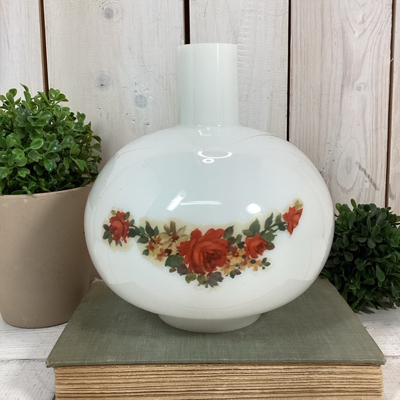 Vintage Milkglass Globe Shade with Chimney - Picture 1 of 10